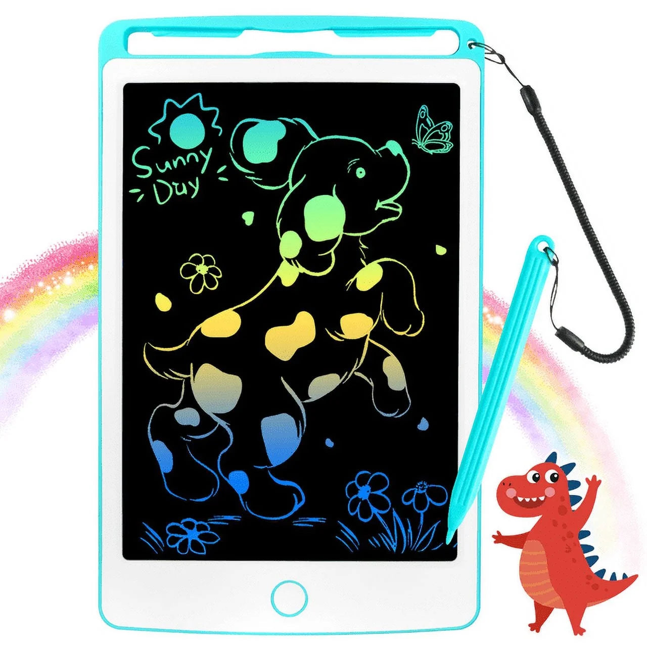 8.5 Inch Electronic Writing Tablet for Kids, LCD Writing Tablet Drawing Tablet Doodle Pad Educational Learning Toys for Toddlers, Birthday Gifts Wipe Learning Board for Boys Girls, Blue